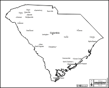 South Carolina: Free maps, free blank maps, free outline maps, free ...