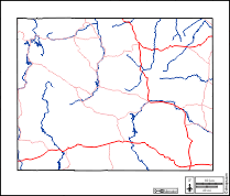 Wyoming: Free maps, free blank maps, free outline maps, free base maps