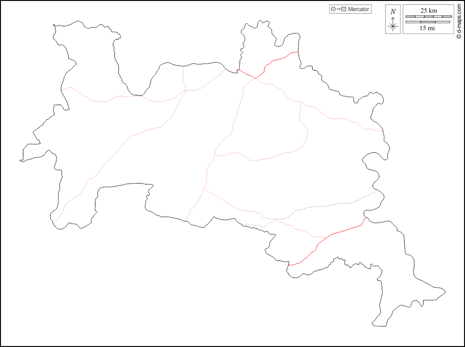 Bankui : d-maps.com: carte géographique gratuite, carte géographique muette gratuite, carte vierge gratuite, fond de carte gratuit, formats graphiques courants : contours, routes, blanc