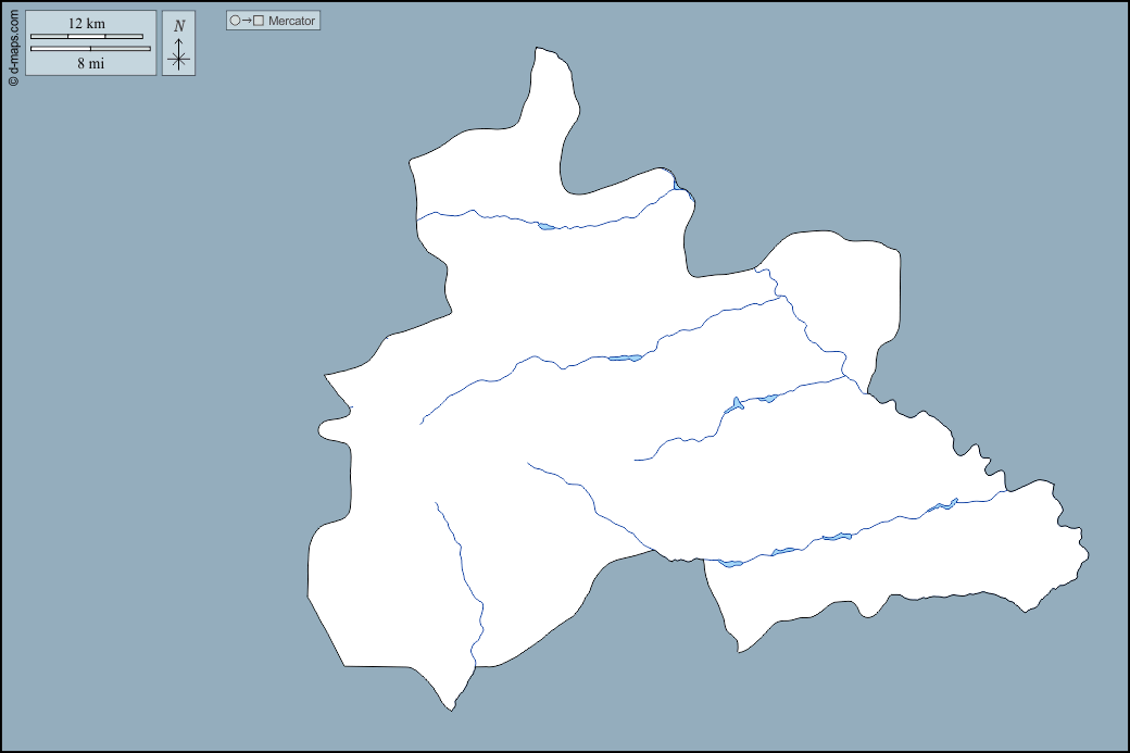 Kadiogo : d-maps.com: free map, free blank map, free outline map, free base map : outline, hydrography