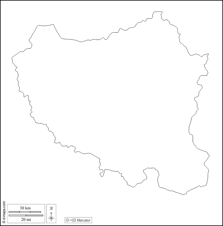 Kuilsé : d-maps.com: carte géographique gratuite, carte géographique muette gratuite, carte vierge gratuite, fond de carte gratuit, formats graphiques courants : contours, blanc