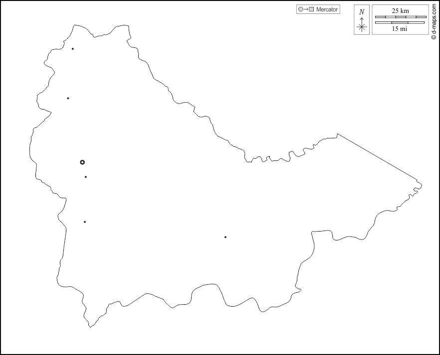 Sirba : d-maps.com: mapa gratuito, mapa mudo gratuito, mapa en blanco gratuito, plantilla de mapa : contornos, principales ciudades, blanco