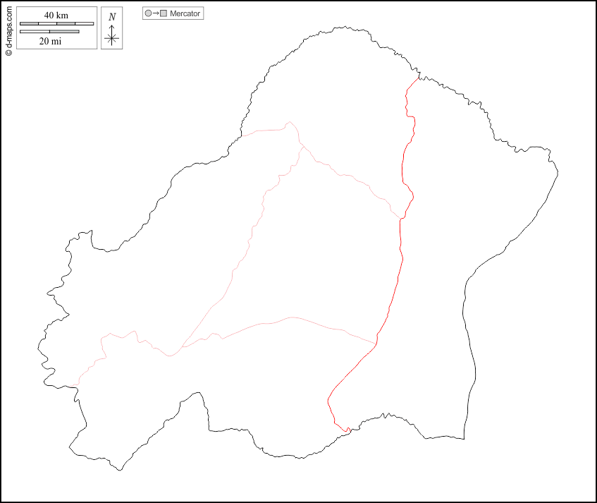 Plateaux : d-maps.com: mappa gratuita, mappa muta gratuita, cartina muta gratuita : contorni, strade, bianco