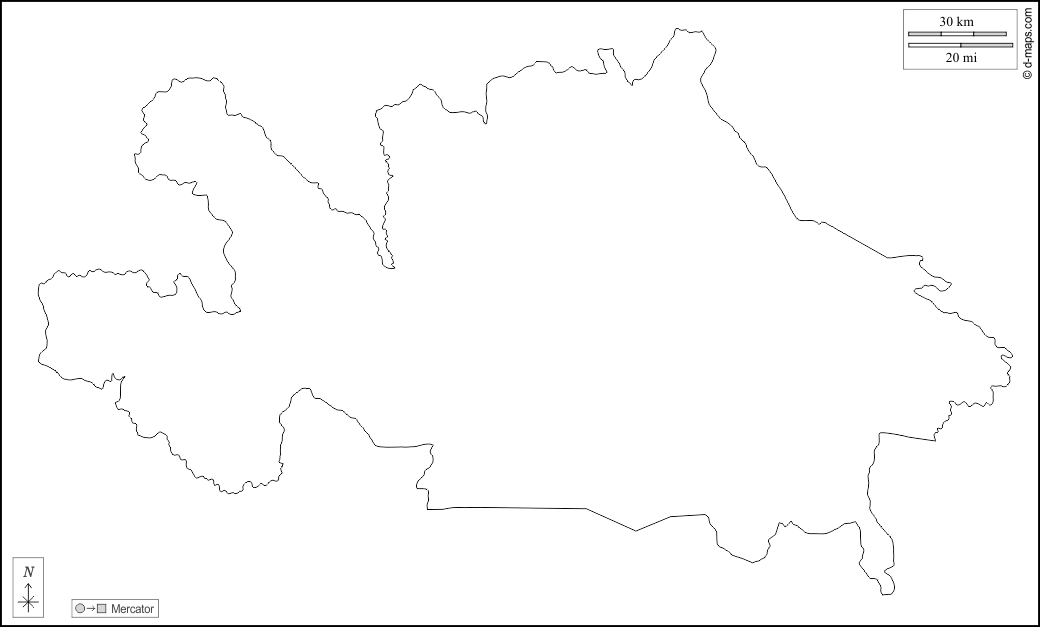 Вороба : d-maps.com: Бесплатная карта, бесплатная карта, свободная карта, Бесплатная базовая карта
 : контур, Белый