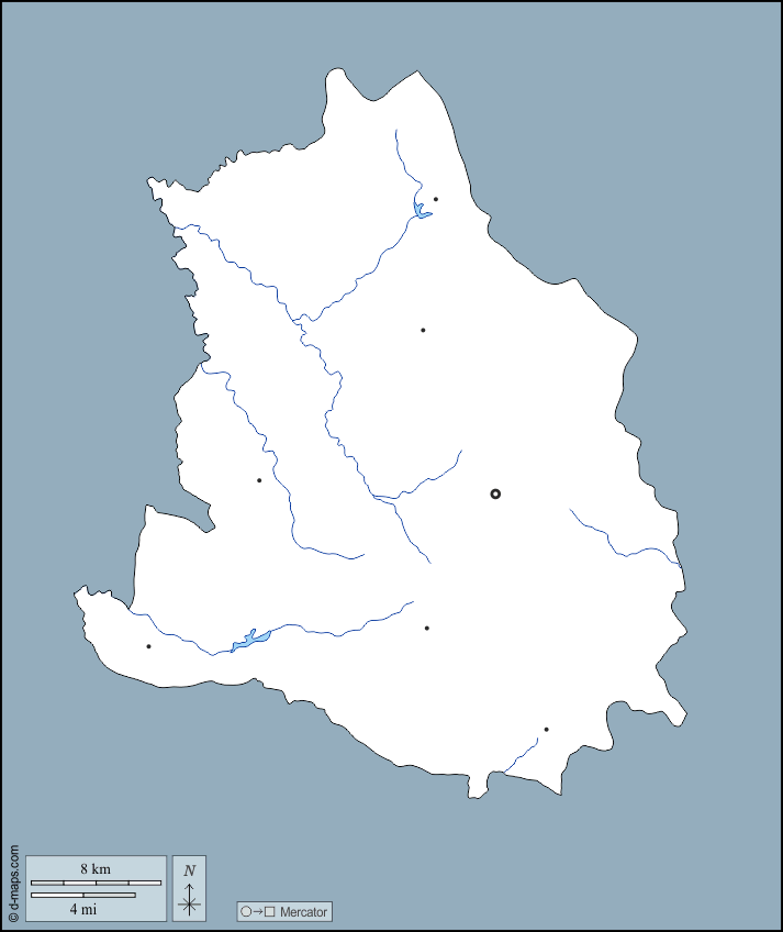 マアカル地方 : d-maps.com: 無料地図, 無料の空の地図, 無料のアウトラインマップ, 無料のベースマップ
 : 輪郭, 川と湖, 主要都市
