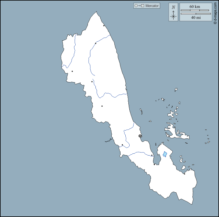 Mar Rosso Settentrionale : d-maps.com: mappa gratuita, mappa muta gratuita, cartina muta gratuita : contorni, idrografia, principali città