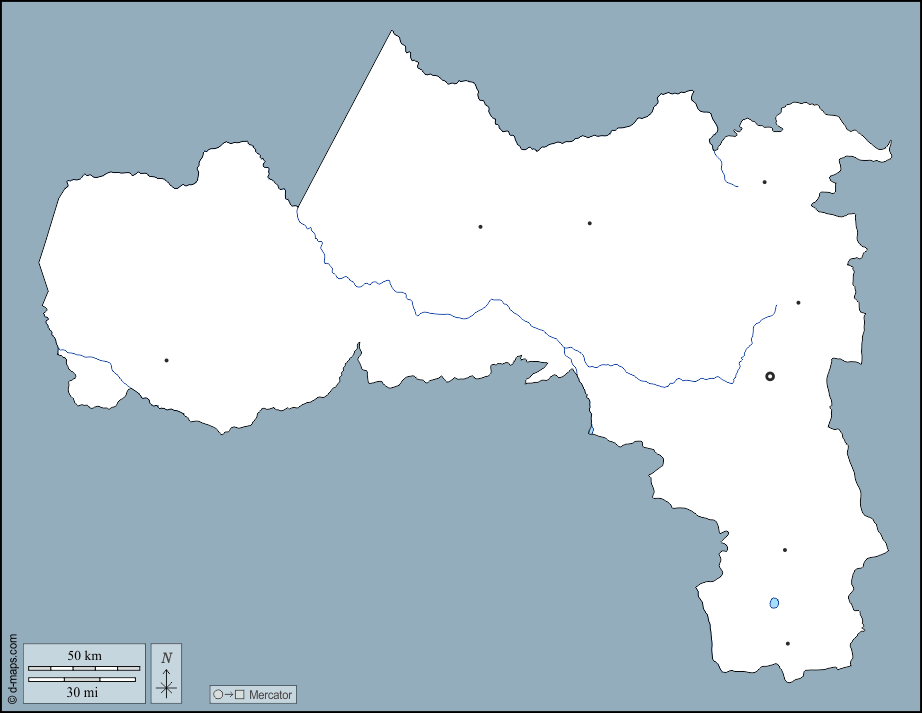 Tigré : d-maps.com: mapa livre, mapa em branco livre, mapa livre do esboço, mapa básico livre
 : contornos, hidrografia, principais cidades