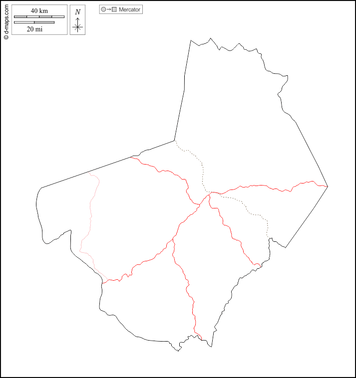 Provinz Ogooué-Lolo : d-maps.com: Kostenlose Karten, kostenlose stumme Karte, kostenlose unausgefüllt Landkarte, kostenlose hochauflösende Umrisskarte : Umrisse, Straßen, weiß