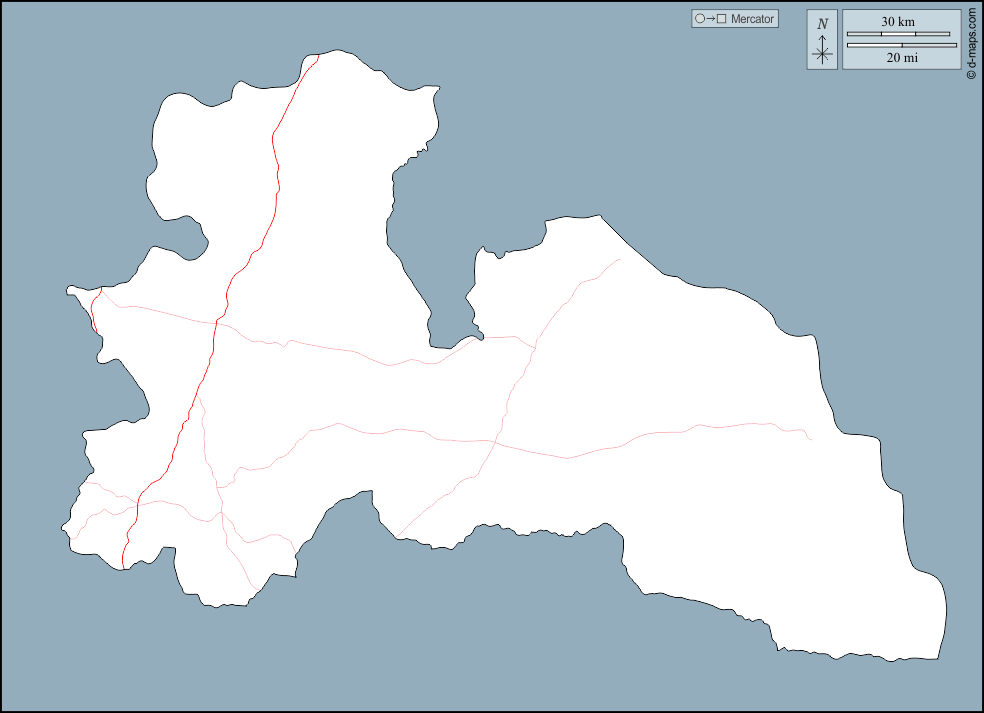 Bono Oriental : d-maps.com: mapa gratuito, mapa mudo gratuito, mapa en blanco gratuito, plantilla de mapa : contornos, carreteras