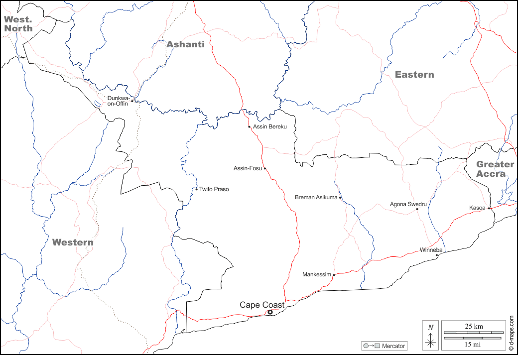 Центральная : d-maps.com: Бесплатная карта, бесплатная карта, свободная карта, Бесплатная базовая карта
 : границы, гидрографии, Главные города, дорог, имена, Белый
