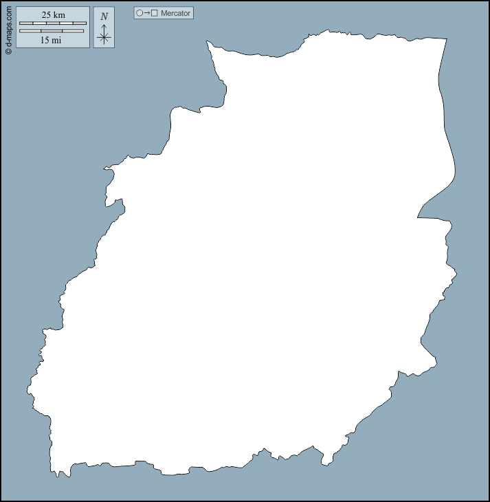 Oriental : d-maps.com: mapa gratuito, mapa mudo gratuito, mapa en blanco gratuito, plantilla de mapa : contornos