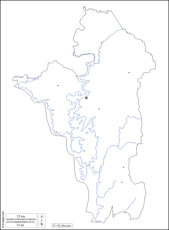 Oti : d-maps.com: mapa gratuito, mapa mudo gratuito, mapa en blanco gratuito, plantilla de mapa : contornos, hidrografía, principales ciudades, blanco
