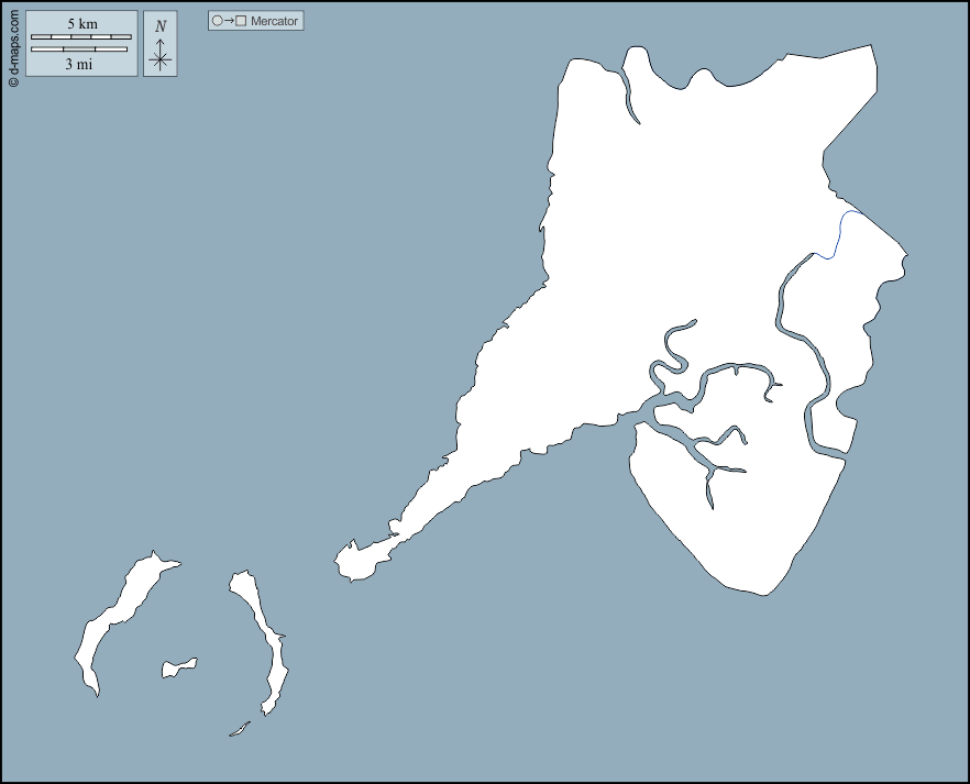 Conakry : d-maps.com: carte géographique gratuite, carte géographique muette gratuite, carte vierge gratuite, fond de carte gratuit, formats graphiques courants : contours, hydrographie