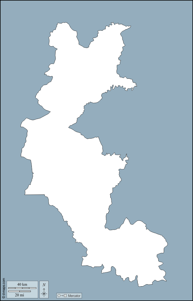 Regione di Faranah : d-maps.com: mappa gratuita, mappa muta gratuita, cartina muta gratuita : contorni