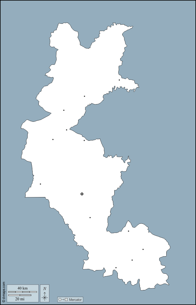 Region Faranah : d-maps.com: Kostenlose Karten, kostenlose stumme Karte, kostenlose unausgefüllt Landkarte, kostenlose hochauflösende Umrisskarte : Umrisse, Wichtige Städte