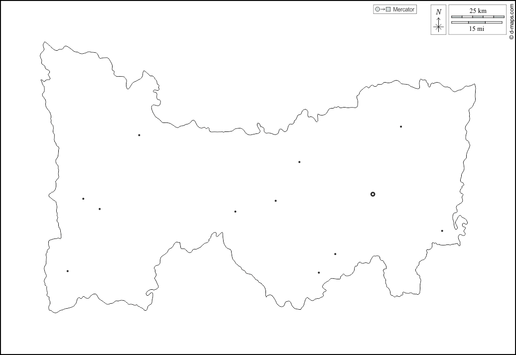 Amoron i Mania : d-maps.com: Kostenlose Karten, kostenlose stumme Karte, kostenlose unausgefüllt Landkarte, kostenlose hochauflösende Umrisskarte : Umrisse, Wichtige Städte, weiß