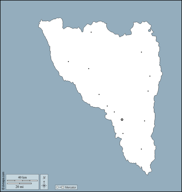 أنالامانجا : خريطة مجانية, خريطة خاليه من الفراغ, خريطة الخطوط العريضة, خريطة القاعدة الحرة
 : الخطوط العريضة, المدن الرئيسية