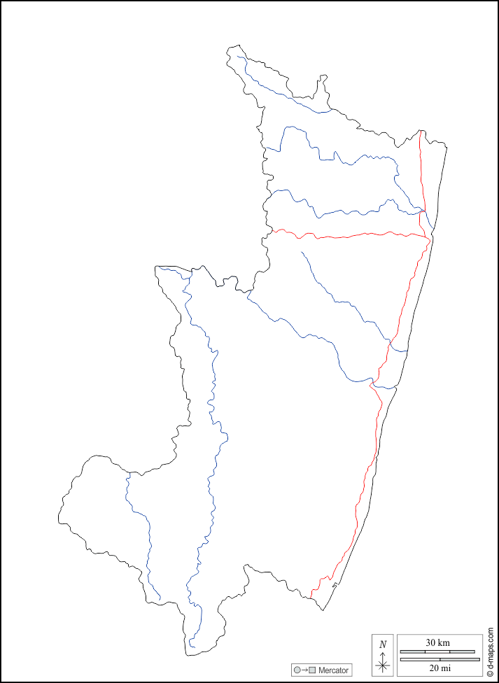 Ацимо-Ацинанана : d-maps.com: Бесплатная карта, бесплатная карта, свободная карта, Бесплатная базовая карта
 : контур, гидрографии, дорог, Белый