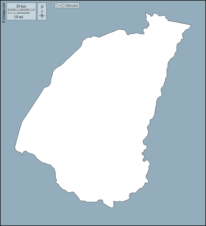 吉迪馬卡省 : d-maps.com: 免费地图, 免费的空白地图, 免费的轮廓地图, 免费基地地图 : 大纲