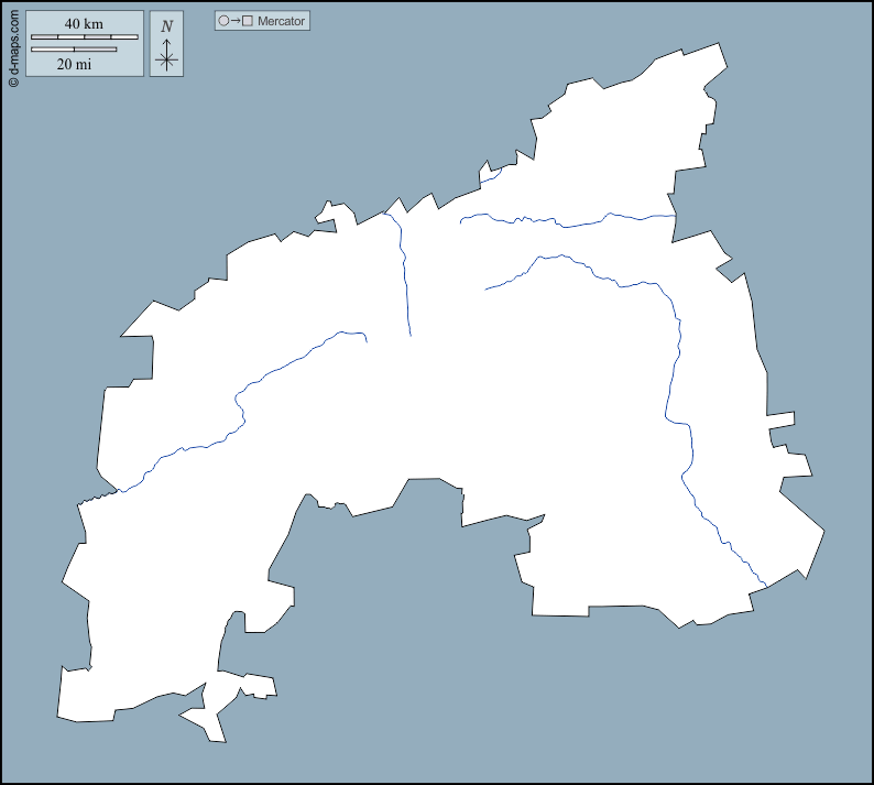 Khomas : d-maps.com: mapa livre, mapa em branco livre, mapa livre do esboço, mapa básico livre
 : contornos, hidrografia