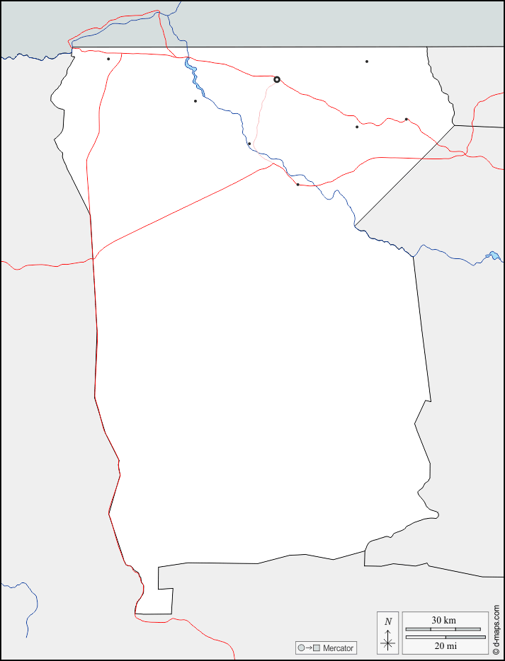 オムサティ州 : d-maps.com: 無料地図, 無料の空の地図, 無料のアウトラインマップ, 無料のベースマップ
 : 境界, 川と湖, 主要都市, 道路