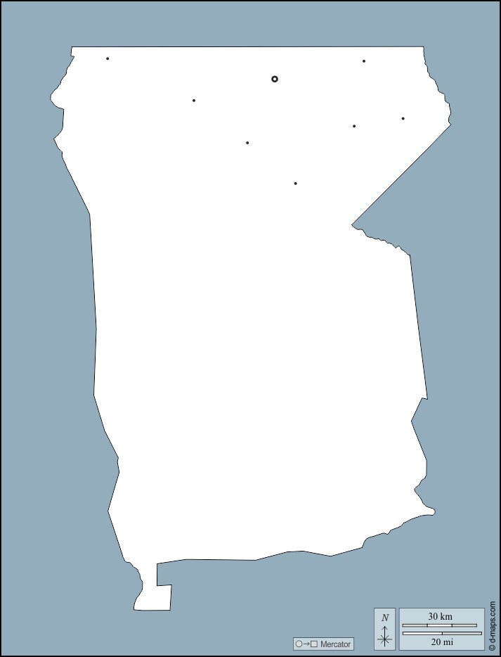 Omusati Mapa gratuito, mapa mudo gratuito, mapa en blanco gratuito ...