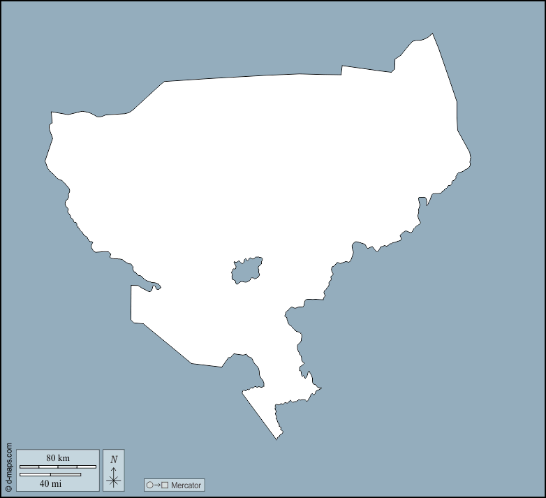 蒂拉贝里大区 : d-maps.com: 免费地图, 免费的空白地图, 免费的轮廓地图, 免费基地地图 : 大纲