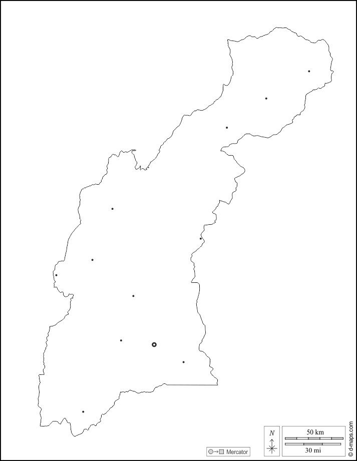 Occidental : d-maps.com: mapa gratuito, mapa mudo gratuito, mapa en blanco gratuito, plantilla de mapa : contornos, principales ciudades, blanco