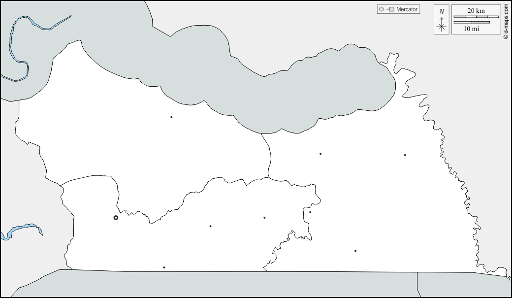 كولدا : خريطة مجانية, خريطة خاليه من الفراغ, خريطة الخطوط العريضة, خريطة القاعدة الحرة
 : حدود, الإدارات, المدن الرئيسية
