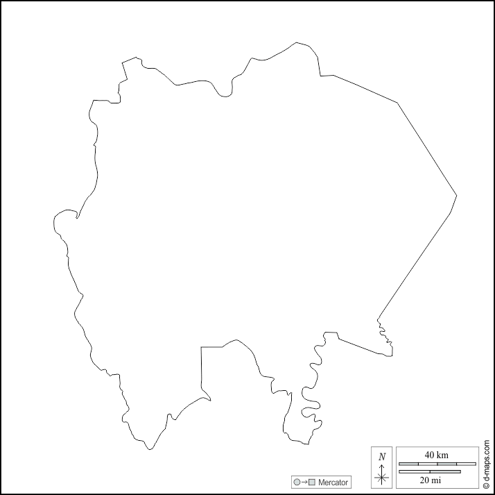 Gezira : d-maps.com: mappa gratuita, mappa muta gratuita, cartina muta gratuita : contorni, bianco