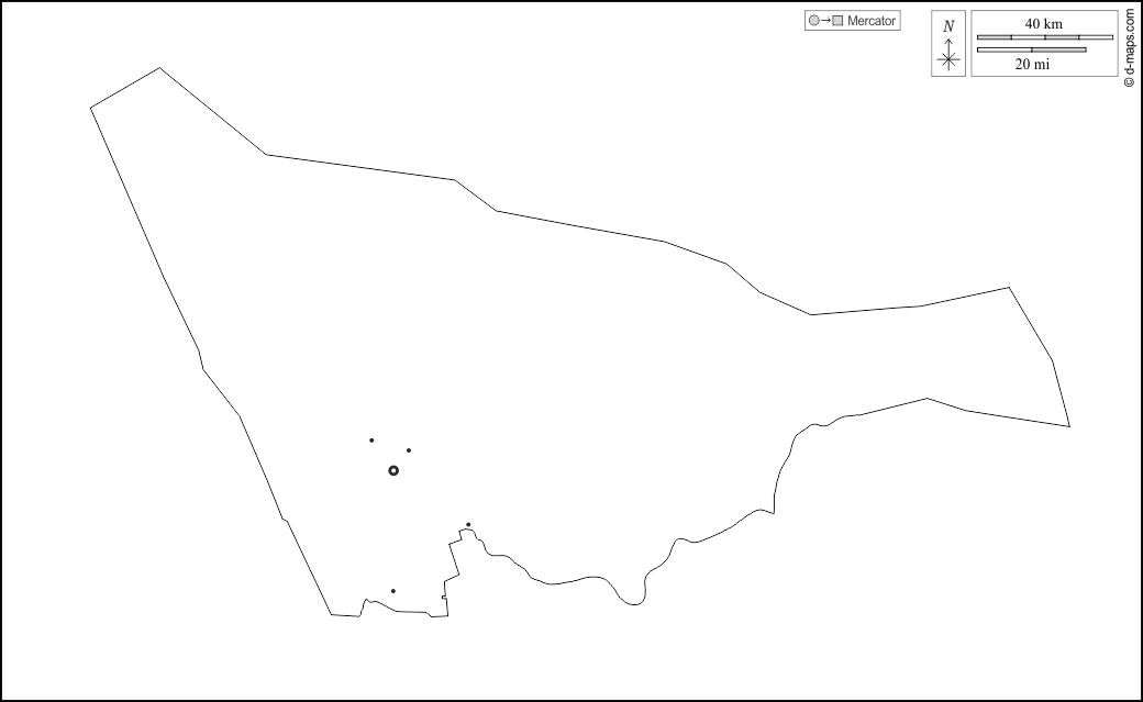 Khartoum : d-maps.com: carte géographique gratuite, carte géographique muette gratuite, carte vierge gratuite, fond de carte gratuit, formats graphiques courants : contours, principales villes, blanc
