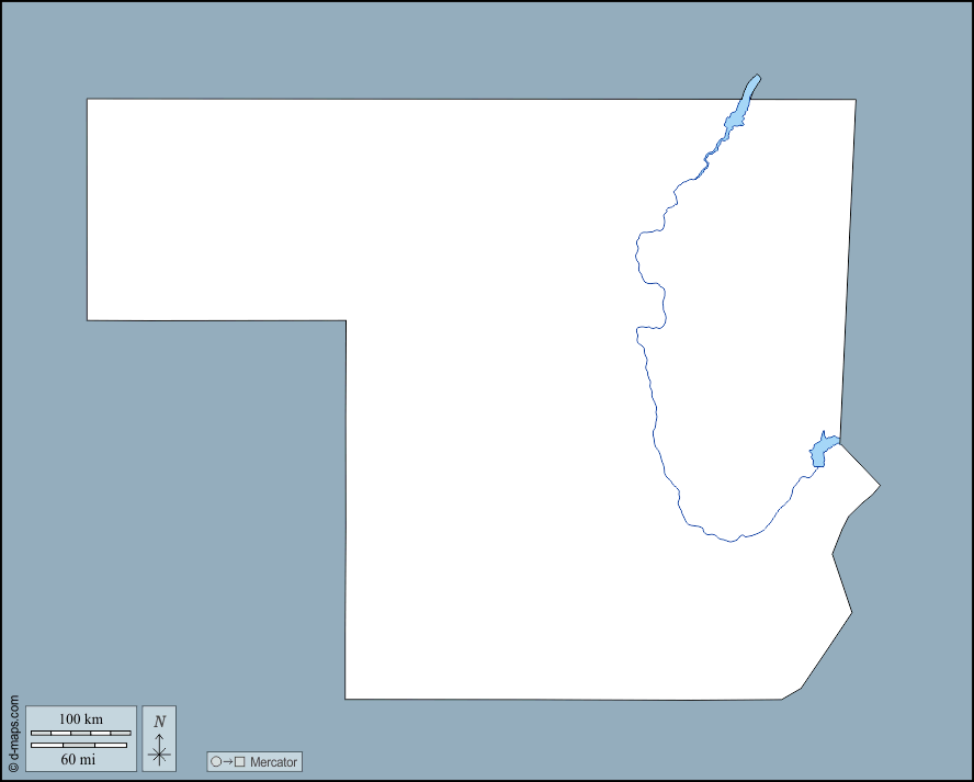 Северная провинция : d-maps.com: Бесплатная карта, бесплатная карта, свободная карта, Бесплатная базовая карта
 : контур, гидрографии