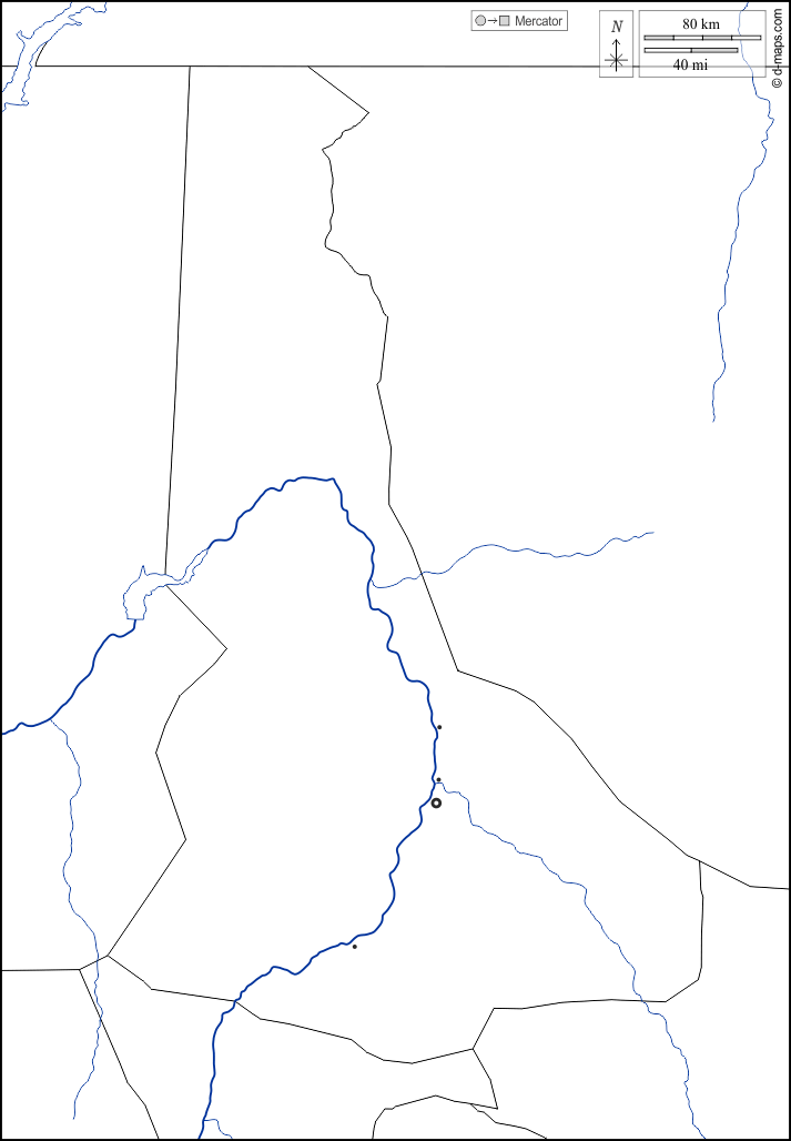 Nilo : d-maps.com: mappa gratuita, mappa muta gratuita, cartina muta gratuita : frontiere, idrografia, principali città, bianco