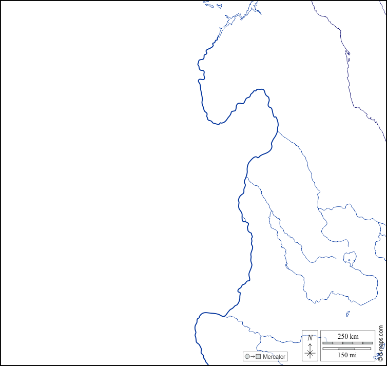 Sudan : d-maps.com: Kostenlose Karten, kostenlose stumme Karte, kostenlose unausgefüllt Landkarte, kostenlose hochauflösende Umrisskarte : Küsten, Hydrografie, weiß