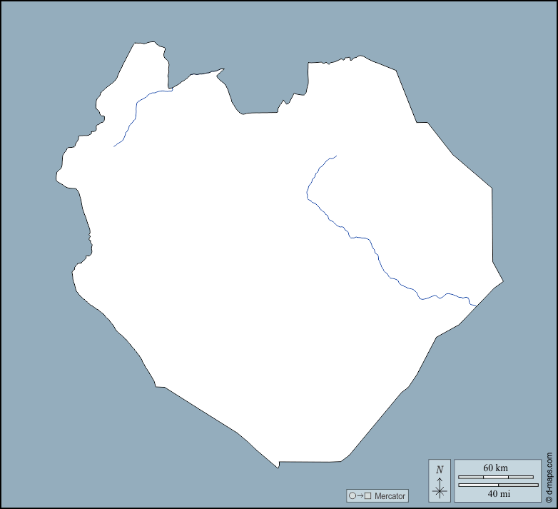 South Kordofan : d-maps.com: free map, free blank map, free outline map, free base map : outline, hydrography