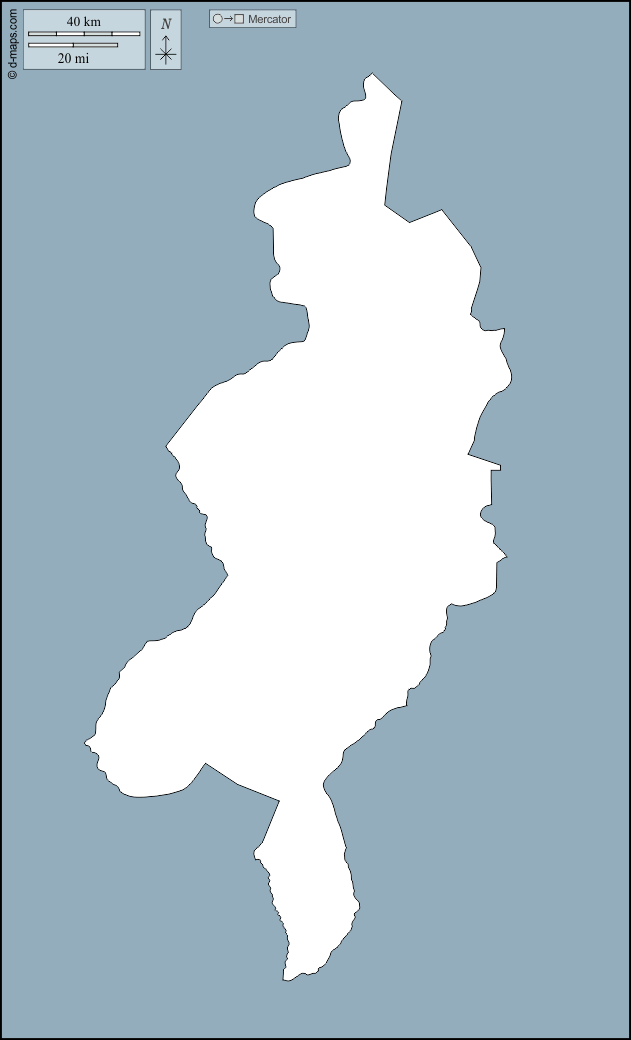 Darfur Occidentale : d-maps.com: mappa gratuita, mappa muta gratuita, cartina muta gratuita : contorni