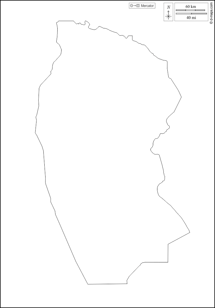 Gharb Kurdufan : d-maps.com: Kostenlose Karten, kostenlose stumme Karte, kostenlose unausgefüllt Landkarte, kostenlose hochauflösende Umrisskarte : Umrisse, weiß