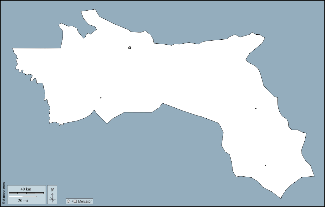 Хаджер-Ламис : d-maps.com: Бесплатная карта, бесплатная карта, свободная карта, Бесплатная базовая карта
 : контур, Главные города