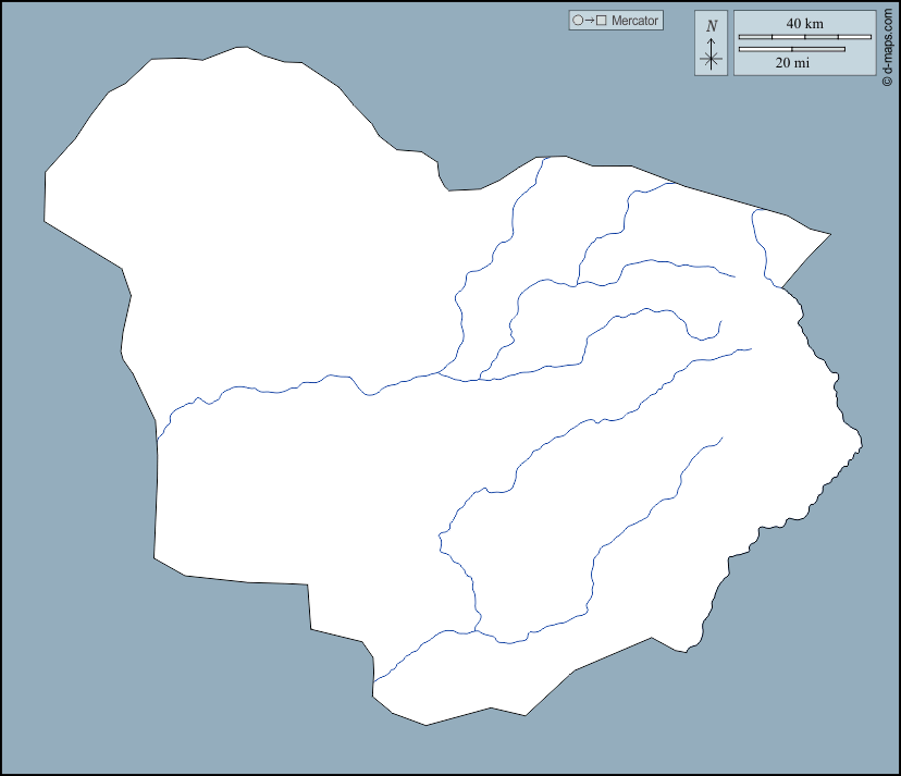 Ouaddaï : d-maps.com: Kostenlose Karten, kostenlose stumme Karte, kostenlose unausgefüllt Landkarte, kostenlose hochauflösende Umrisskarte : Umrisse, Hydrografie