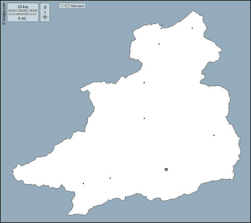 Jendouba : d-maps.com: carte géographique gratuite, carte géographique muette gratuite, carte vierge gratuite, fond de carte gratuit, formats graphiques courants : contours, principales villes