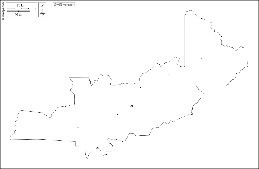 Central : d-maps.com: mapa gratuito, mapa mudo gratuito, mapa en blanco gratuito, plantilla de mapa : contornos, principales ciudades, blanco