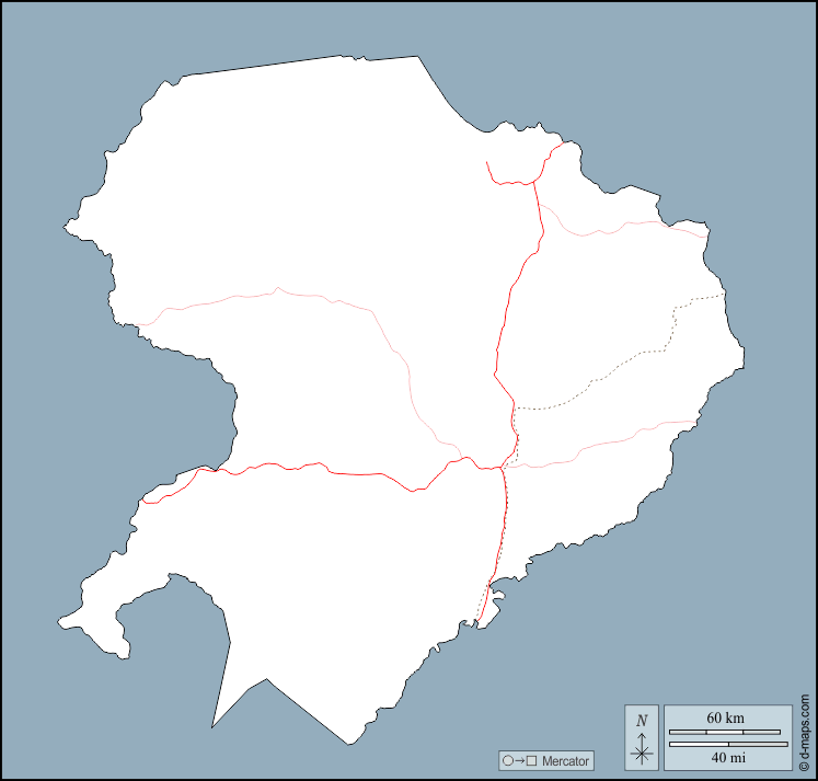 Nord : d-maps.com: carte géographique gratuite, carte géographique muette gratuite, carte vierge gratuite, fond de carte gratuit, formats graphiques courants : contours, routes