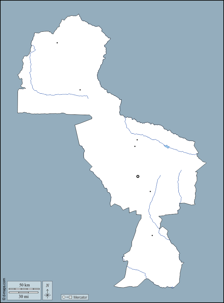 Midlands : d-maps.com: mappa gratuita, mappa muta gratuita, cartina muta gratuita : contorni, idrografia, principali città