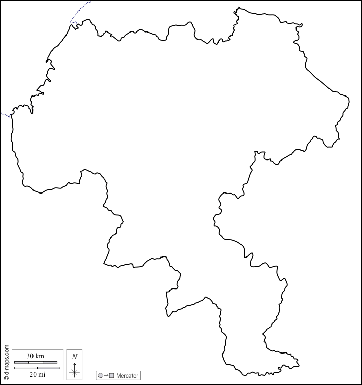 Dipartimento di Cauca : d-maps.com: mappa gratuita, mappa muta gratuita, cartina muta gratuita : litorali, limiti, bianco