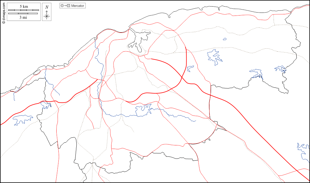 Avana : d-maps.com: mappa gratuita, mappa muta gratuita, cartina muta gratuita : frontiere, idrografia, strade, bianco