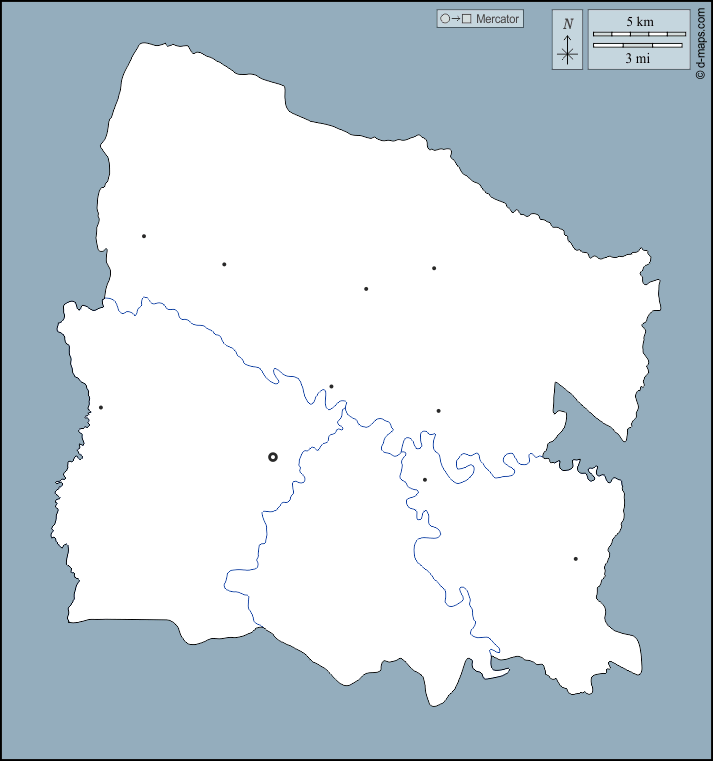 Valverde : d-maps.com: mappa gratuita, mappa muta gratuita, cartina muta gratuita : contorni, idrografia, principali città