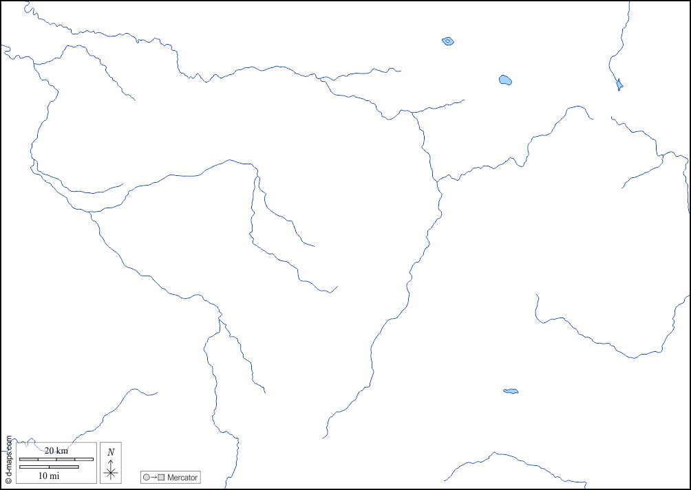 Pichincha : d-maps.com: mappa gratuita, mappa muta gratuita, cartina muta gratuita : litorali, idrografia