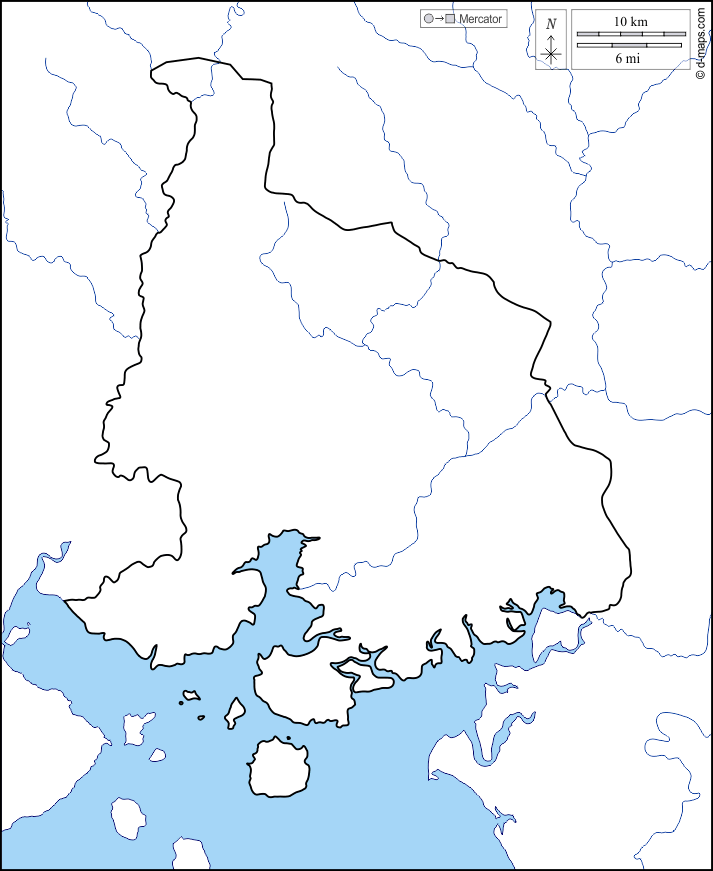 Valle : d-maps.com: Kostenlose Karten, kostenlose stumme Karte, kostenlose unausgefüllt Landkarte, kostenlose hochauflösende Umrisskarte : Küsten, Grenzen, Hydrografie