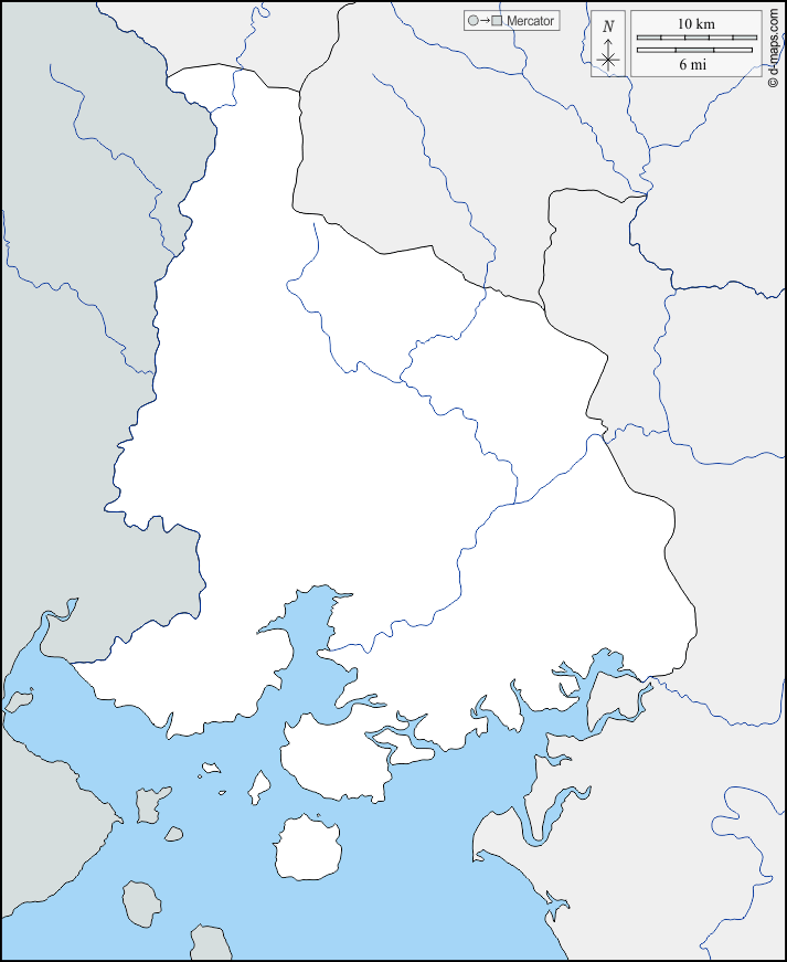 Valle : d-maps.com: Kostenlose Karten, kostenlose stumme Karte, kostenlose unausgefüllt Landkarte, kostenlose hochauflösende Umrisskarte : Grenzen, Hydrografie