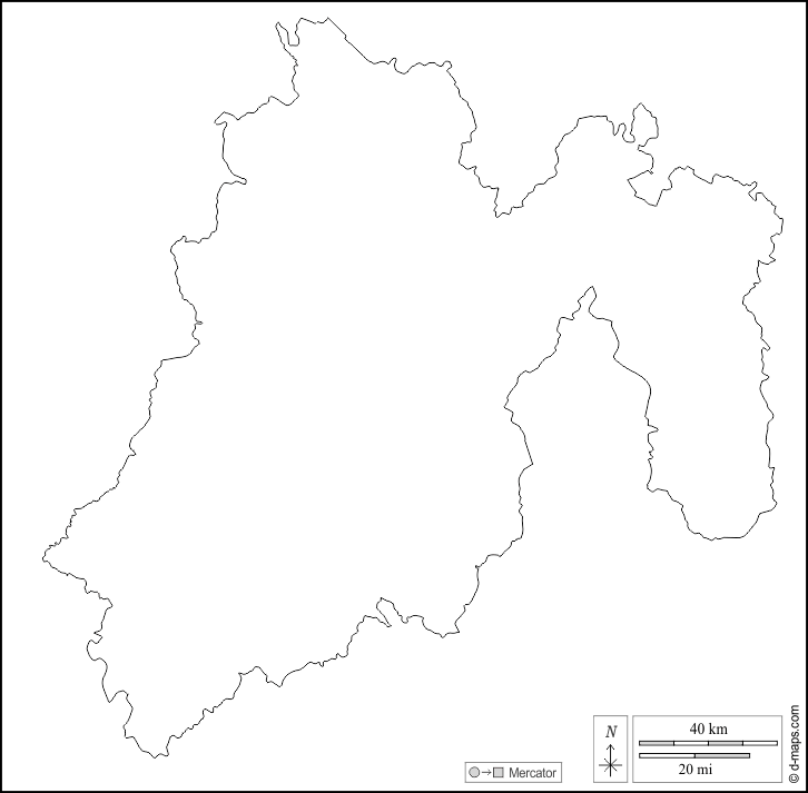 Mexico : d-maps.com: mappa gratuita, mappa muta gratuita, cartina muta gratuita : contorni, bianco